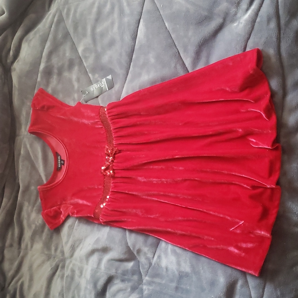 Little girls red dress, size 10/12 by George (NWT)